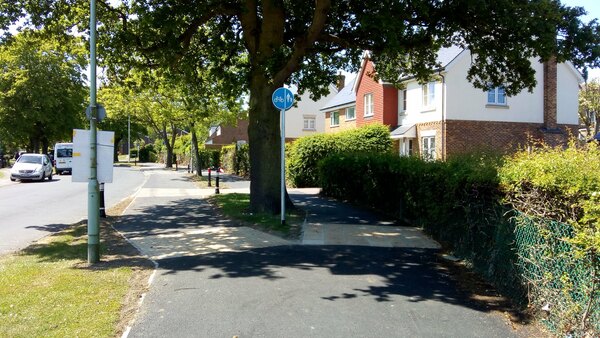 The photo for Woods Ave Hatfield:  Extension to cycle path.