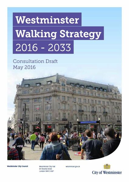 The photo for Westminster Walking Strategy.