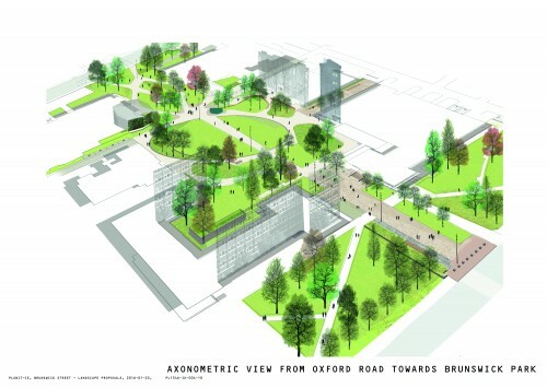 The photo for Brunswick Street - proposal to ban motors and create park with cycling permeability.